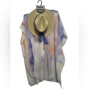 Alexis Bendel "2 Piece Getaway Set" Includes Matching Kimono & Hat One Size NWT